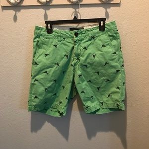 H&M Green Chino Shorts